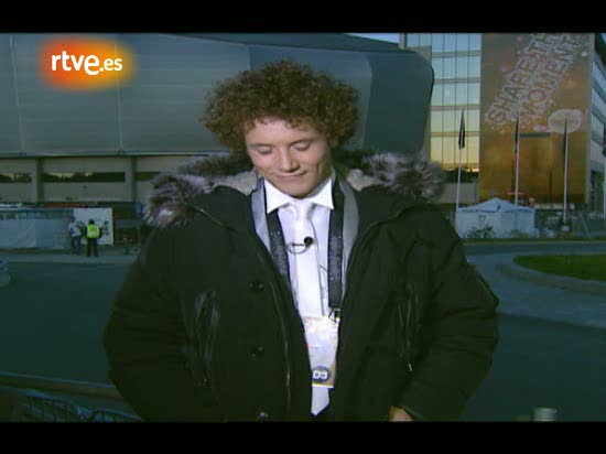 Eurovisi&oacute;n 2010 - Dani Diges, tras el 'susto' del espont&aacute;neo