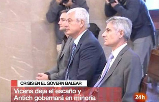 El diputado balear condenado por corrupci&oacute;n deja su esca&ntilde;o en el Parlament