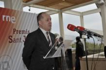 El director de RNE, Benigmo Moreno, durante la entrega de los Sant Jordi de cine