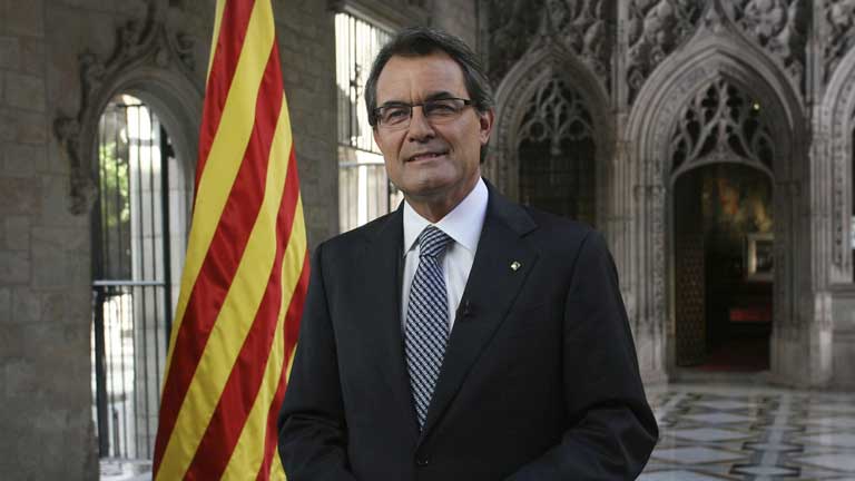 Artur Mas pronuncia su discurso institucional