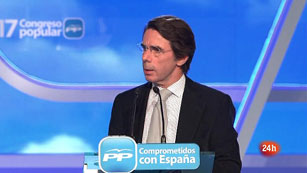 Ver v&iacute;deo  'Discurso &iacute;ntegro de Aznar en el 17 Congreso del PP'