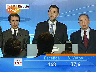 Discurso de Rajoy desde el balc�n de G�nova tras la derrota de 2004