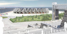 Diseño de Crystal Hall de Bakú, donde se celebrarán las tres galas de Eurovisión 2012 Diseño de Crystal Hall de Bakú, donde se celebrarán las tres galas de Eurovisión 2012
