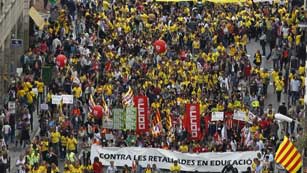 Ver v&iacute;deo  'Disparidad de cifras del seguimiento de la huelga en Educaci&oacute;n entre Sindicatos y Gobierno'