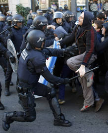 Manifestaci&oacute;n anti-bolonia
