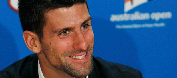 Novak Djokovic, en la rueda de prensa previa al Open de Australia.