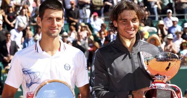 Djokovic subcampe&oacute;n en el torneo Master 1000 de Montecarlo junto al ganador, Rafa Nadal, de la edici&oacute;n 2012