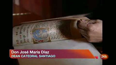 Ver v&iacute;deo  'Don Jos&eacute; Mar&iacute;a D&iacute;az, de&aacute;n de la Catedral de Santiago, confirma que se trata del C&oacute;dice Calixtino.'