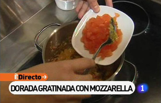 Espa&ntilde;a Directo - Dorada gratinada con mozarella