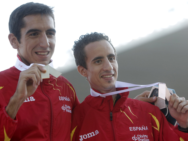 Casado y Olmedo reciben sus medallas