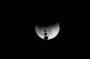 A total lunar eclipse is seen over the Tower of David in Jerusalems Old City