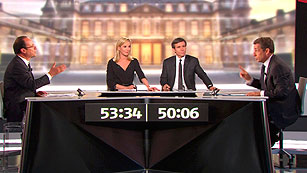 Ver v&iacute;deo  'La economia y el papel de Francia en Europa centran el debate entre Sarkozy y Hollande'