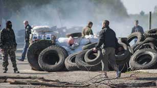 El Ejército ucraniano bloquea el bastión prorruso de Slaviansk, en el este del país