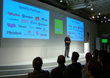 El CEO de Spotify, Daniel Ek, durante la presentaci&oacute;n celebrada en Nueva York