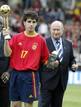 Elegido mejor jugador del Mundial sub17 del 2003 disputado en Finlandia