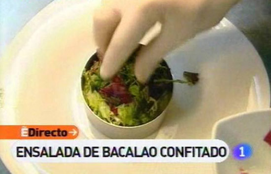 Espa&ntilde;a Directo - Ensalada de bacalao confitado