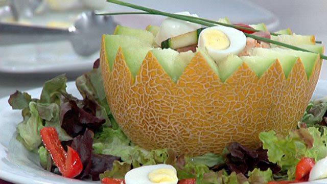 Saber cocinar - Ensalada de mel&oacute;n templado