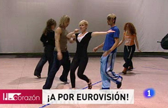 Coraz&oacute;n - Eurovisi&oacute;n 2009, ensayos de Soraya
