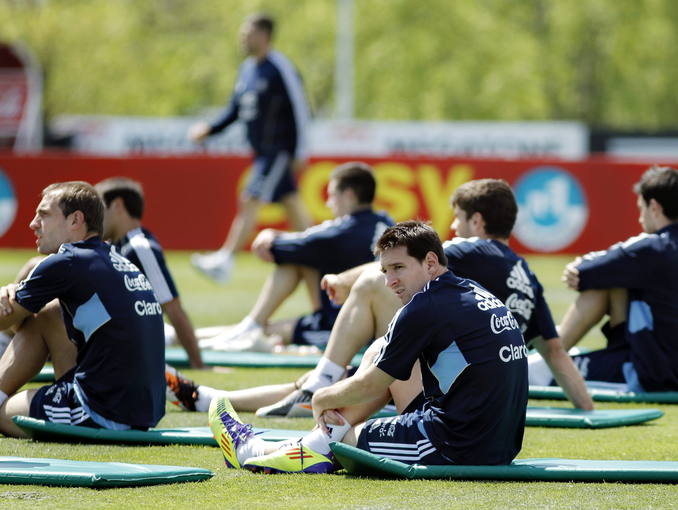 ENTRENAMIENTO DE LA SELECCI&Oacute;N ARGENTINA