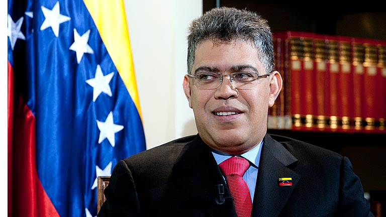 Entrevista al ministro de Exteriores de Venezuela, Elas Jaua, en Los desayunos de TVE 