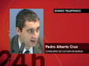 Ir al Video&nbsp;Entrevista a Pedro Alberto Cruz, consejero de Cultura de Murcia