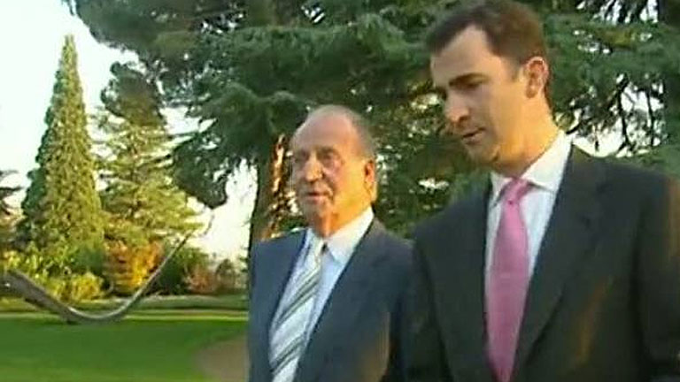 Don Juan Carlos considera al pr&iacute;ncipe de Asturias como "alguien en quien tener confianza, seguridad"