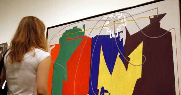 "El equilibrista" (1916), de Man Ray, una de las obras incluidas en la exposici&oacute;n "Duchamp, Man Ray, Picabia", en el MNAC de Barcelona.