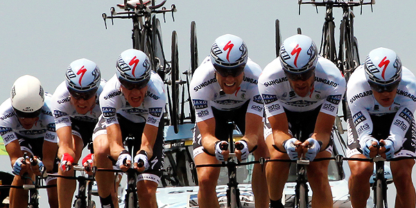 El equipo de Contador, Saxo Bank, durante la CRE.