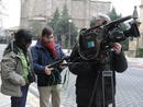 El equipo de Cr&oacute;nicas rodando en Lazkao