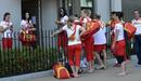El equipo ol&iacute;mpico espa&ntilde;ol femenino de balonmano llega a su residencia en la Villa Ol&iacute;mpica en Stratford, Londres, Inglaterra.