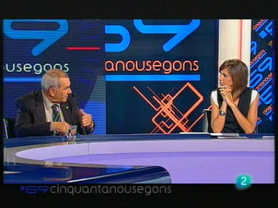 59 Segons - Cristina Puig, la nova presentadora de 59 segons, entrevista al conseller Maragall