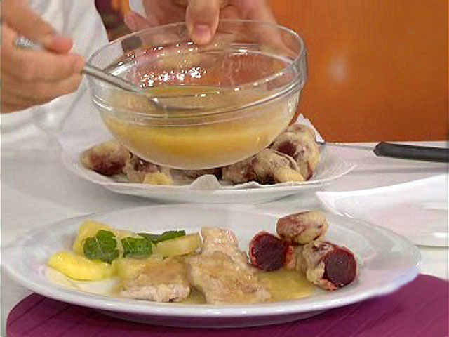 Saber cocinar - Escalopines en salsa de pi&ntilde;a