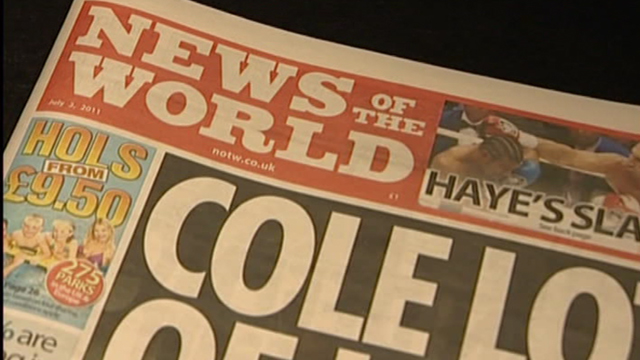 El tabloide "News of the world"  en el centro de la pol&eacute;mica