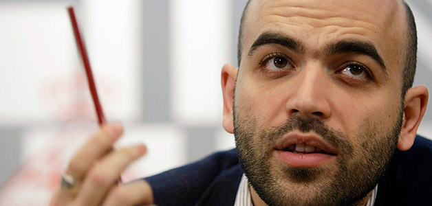 IEl escritor italiano Roberto Saviano durante una conferencia en Barcelona.