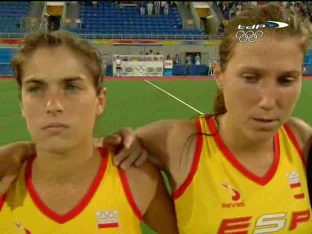 Hockey femenino. Espa&ntilde;a - Holanda