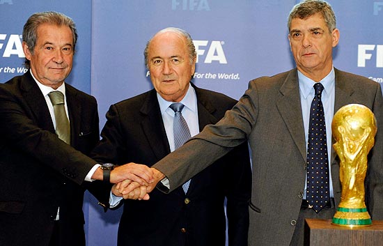 Espa&ntilde;a y Portugal presentan su candidatura al Mundial 2018