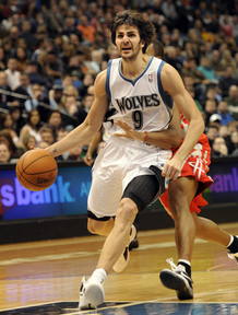 El espa&ntilde;ol Ricky Rubio, de los Minnesota Timberwolves.