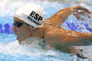 La espa&ntilde;ola Mireia Belmonte durante la semifinal de 200 mariposa en la que qued&oacute; cuarta, clasific&aacute;ndose para la final.