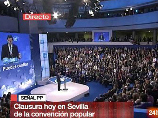 Rajoy dice que los espa&ntilde;oles miran al PP con confianza