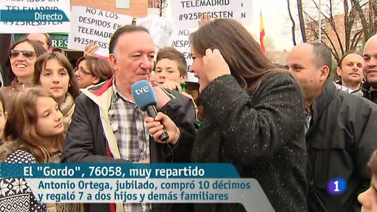 La ma&ntilde;ana de La 1 - Especial Loter&iacute;a de Navidad - 22/12/12