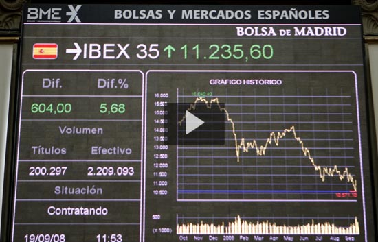 El Ibex registra la mayor subida de toda su historia