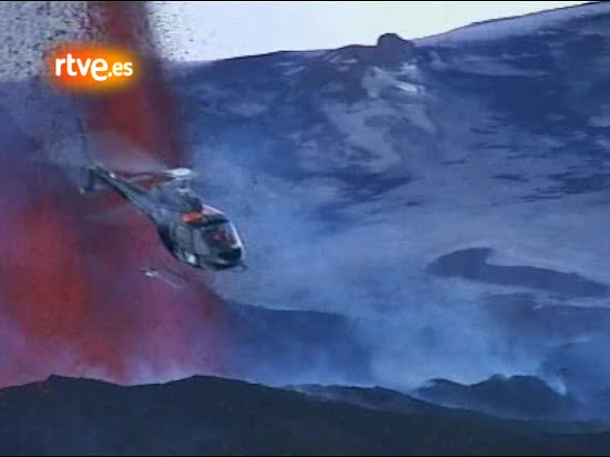 Un espect&aacute;culo de lava y hielo