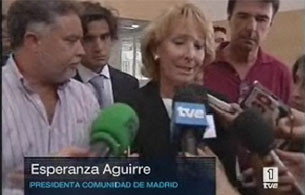 Ver v&iacute;deo  'Esperanza Aguirre, presidenta de la Comunidad de Madrid visita a los heridos'