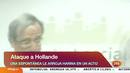 Ir al Video&nbsp;Una espont&aacute;nea embadurna de harina al socialista Hollande en un acto p&uacute;blico