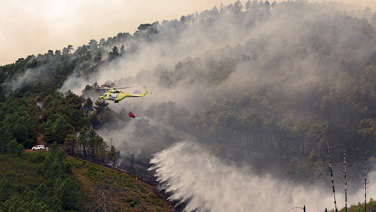 El fuego de Las Hurdes se encuentra "estabilizado"
