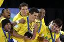 La imagen perseguida por todos, la de la entrega del trofeo, y que s&oacute;lo Brasil ha podido disfrutar.