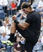 Una estampa frecuente, Nadal celebrando con los m&uacute;sculos tensos un punto.