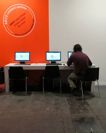 El estand de ARCO Collect online, esta ma&ntilde;ana