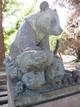 Una estatua recuerda a Chul&iacute;n, el &uacute;nico oso panda espa&ntilde;ol