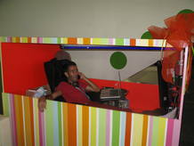 Este campusero se ha hecho su propia cama.